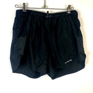 Patagonia Worn Wear women's shorts black running shorts 4-1/2" size XS